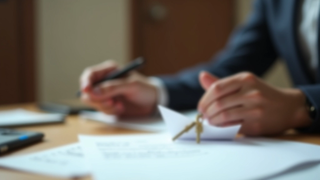 Hands exchanging signed rental agreement with deposit receipt and keys