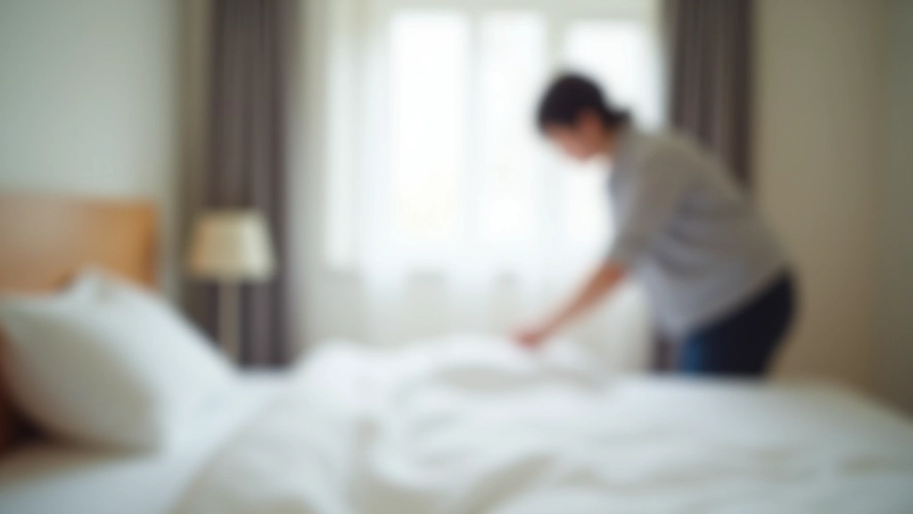 Young adult setting up a bed with white sheets in a small studio apartment, moving day